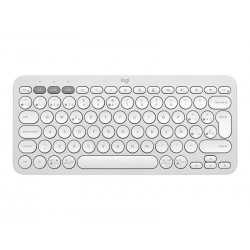 920-011828 Logitech Pebble Keys 2 K380s - Teclado - sem fios - Bluetooth LE - QWERTY - Espanhol - branco tonal
