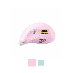 Corretor Fita 5mmx6m Mini Roller UHU Sortido Pastel 1un 10741138