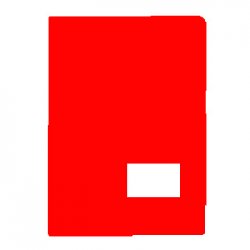 Classificador A4 Bolsa Interior Visor Etiqueta Vermelho 1101021V