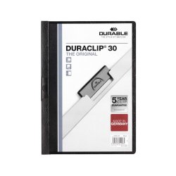 Classificador Clip Lateral Durable 2200 Preto 1151716