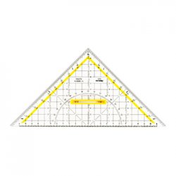 Esquadro Desenho HYP25cm Aristo AR16504 com Pega Removível 1931046
