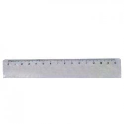 Régua Plástico Cristal 15cm 193Z12589