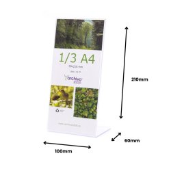 Expositor Mesa 060x100x210mm 1/3 A4 em L Vertical 5691007