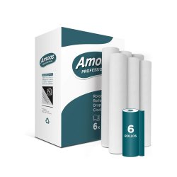 Rolos Papel Marquesa 60cmx59mts 2Fls 16,5g Amoos Pack 6un 6551016