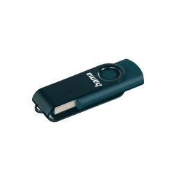 Pen Drive 64GB USB-A 3.0 Hama Rotate Azul Petroleo HAM182473