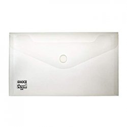 Bolsa Envelope DL 125x225mm Fecho Velcro Transparente 10un 1001905