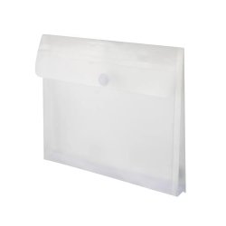 Bolsa Envelope A4 Fecho Velcro Plástico c/Fole Transparente 1003873