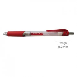 Esferográfica Gel AC1369-03 Retrátil Vermelho 0,7mm 1un 117Z28727