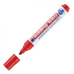 Marcador Quadros Brancos Recarregável Edding 660 Vermelho 1u 1321056