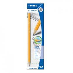 Lápis Grafite 3H Lyra Studium Cx 12un 136112408