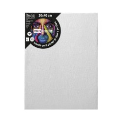 Tela 30x40cm Moldura Madeira 100% Algodão 1un 1600462