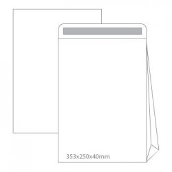 Envelopes Saco 250x353mm B4 Branco 090g c/Fole 40mm 50un 1611068