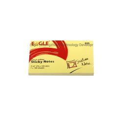 Bloco Notas Aderentes 075x125mm Eagle Amarelo 100 Folhas 1621053