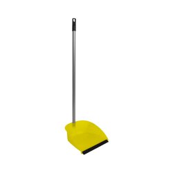 Pá para Lixo com Cabo Metálico Plastificado Amarelo 6861349
