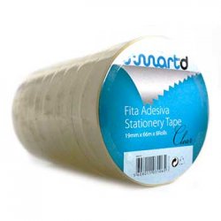 Fita Adesiva 19mmx66m Clear 1un SMD713