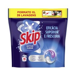 Detergente Cápsulas Máquina Roupa Skip Active Clean 39un 6831558