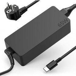 PA65F.ABUWU Cargador de tipo USB-C para portátil PA65F - 65 W, cable de alimentación no incluido, negro